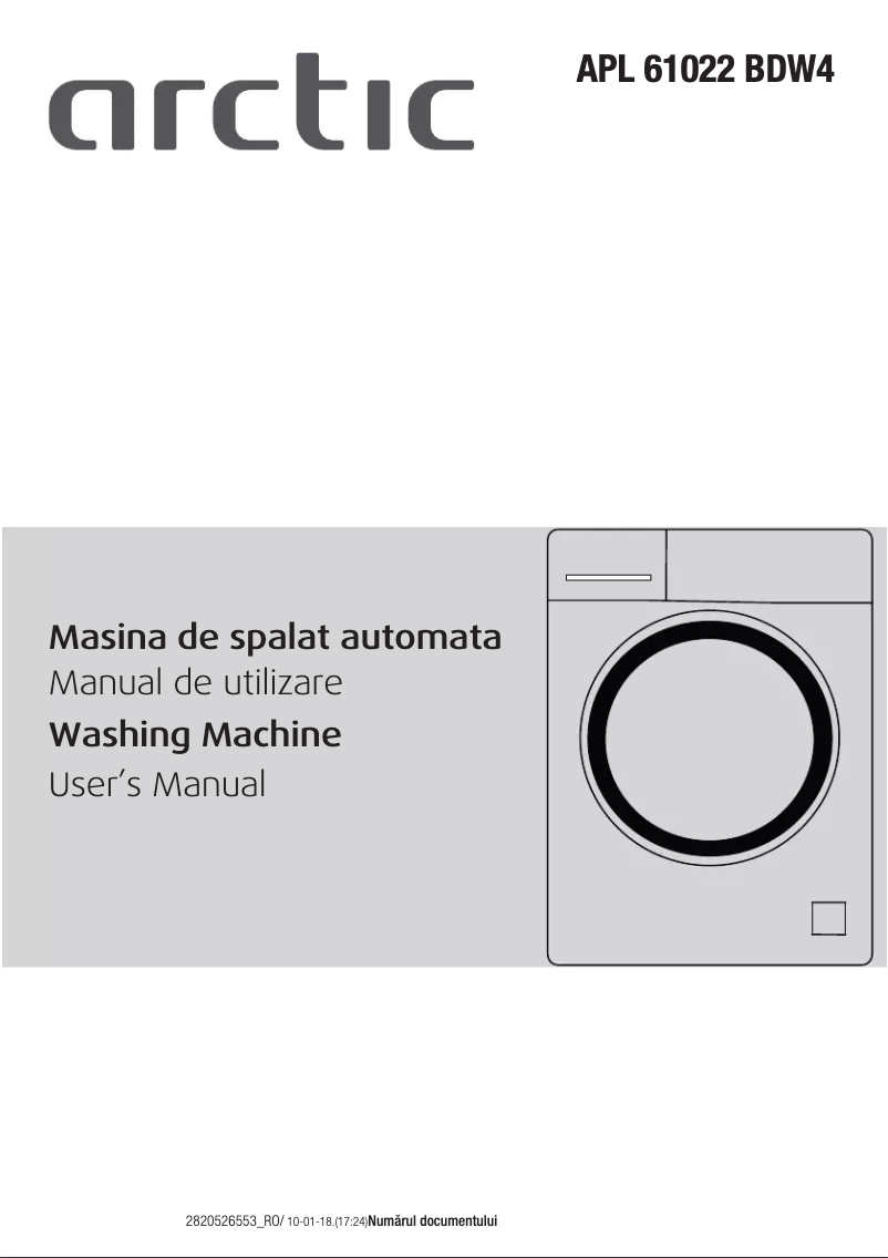 Page 1 de la notice Manuel utilisateur Arctic Cooling APL61022BDW4