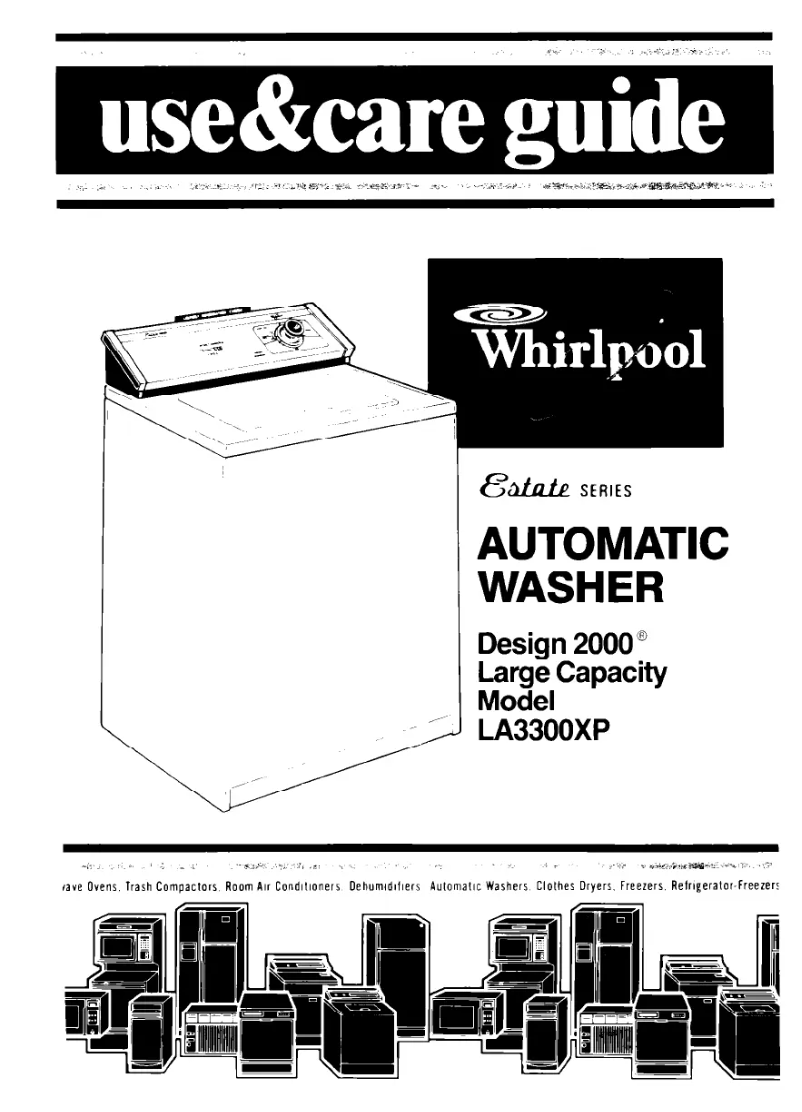 Page 1 de la notice Manuel utilisateur Whirlpool LA3300XP