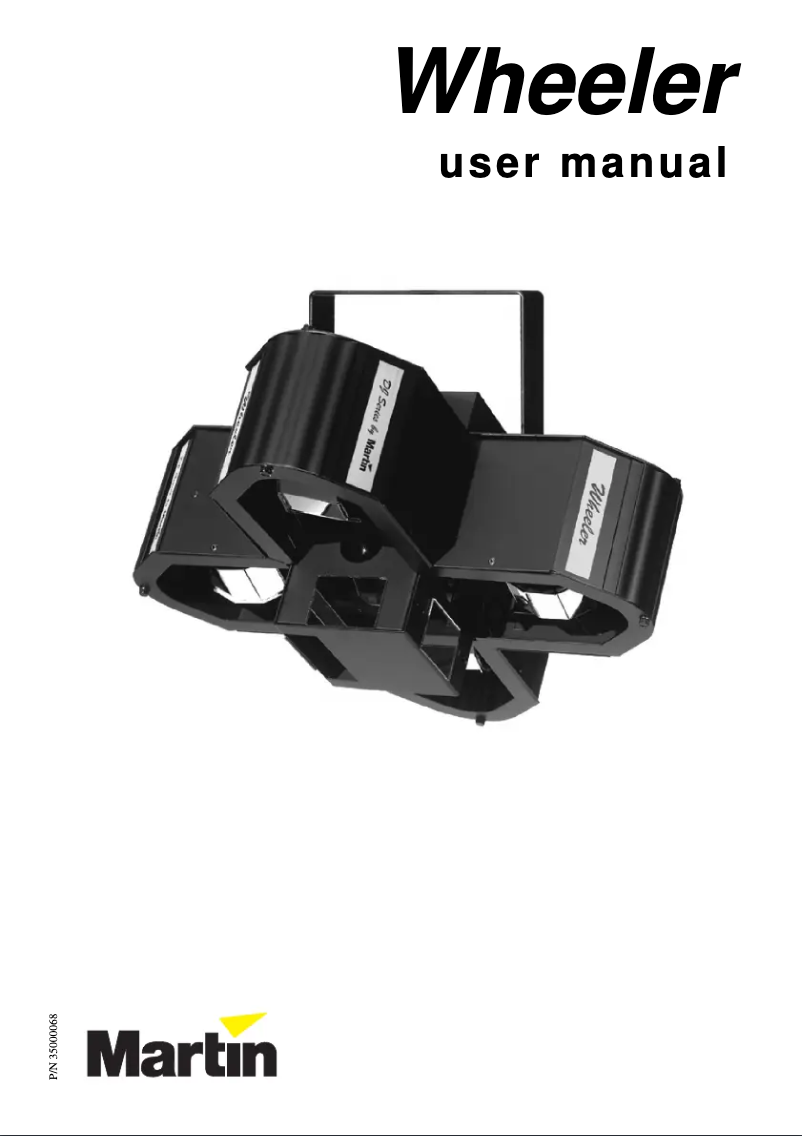 Page 1 de la notice Manuel utilisateur Martin DJ Wheeler