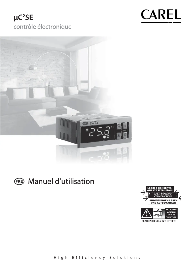 Imagen de la primera página del manual del dispositivo µC2 SE