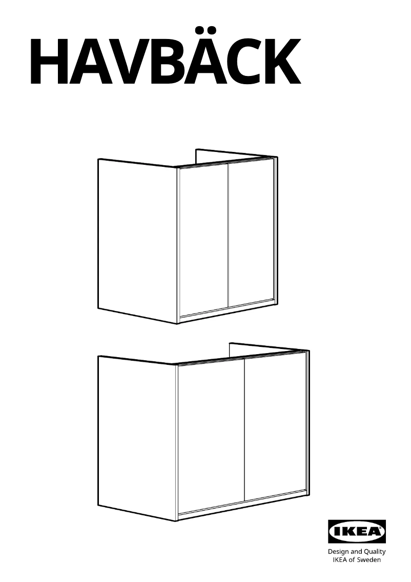 Imagen de la primera página del manual del dispositivo HAVBÄCK 305.352.32