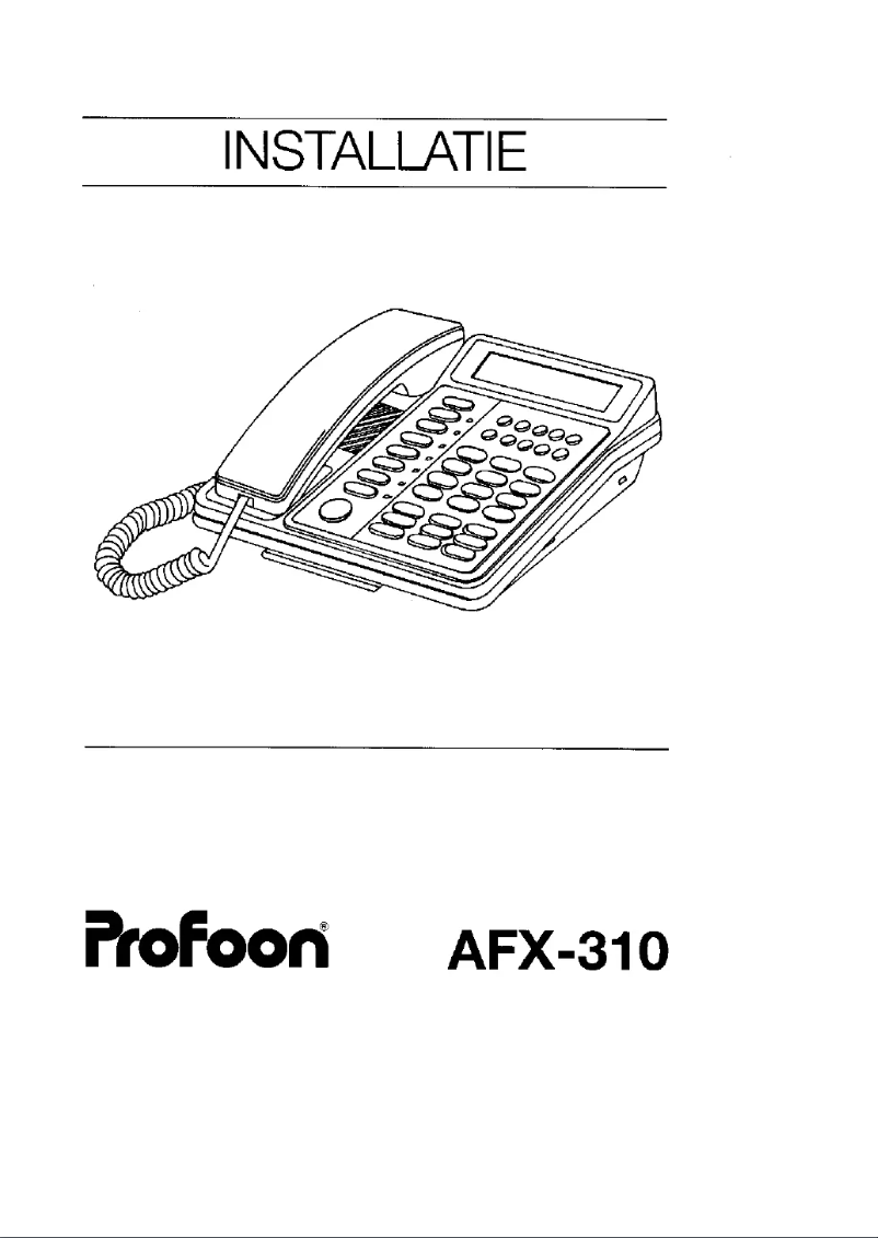 Image de la première page du manuel de l'appareil AFX-310