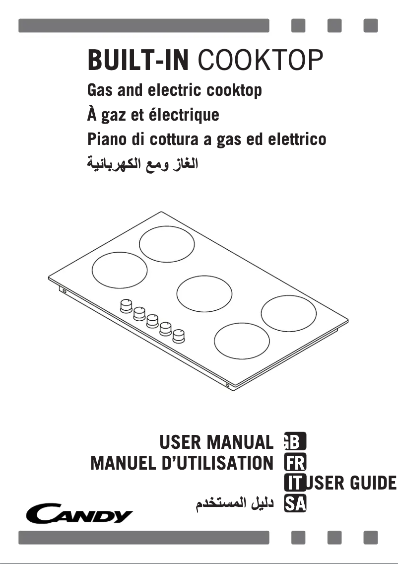 Page n°1 - Manuel utilisateur Candy CHW93WPX MAR