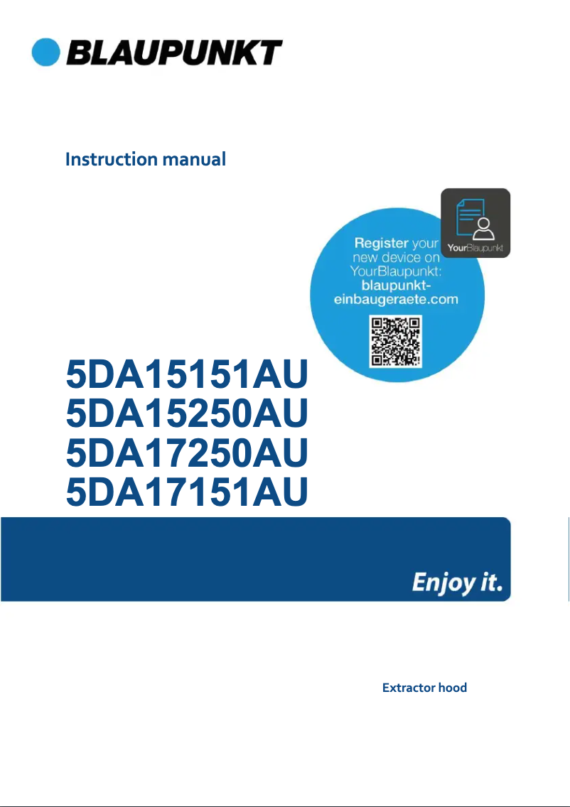 Página 1 del manual Manual de usuario Blaupunkt 5DA15250