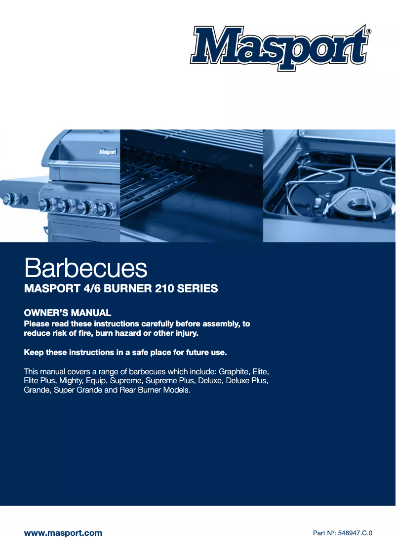 Page n°1 - Manuel utilisateur Masport Supreme W SII