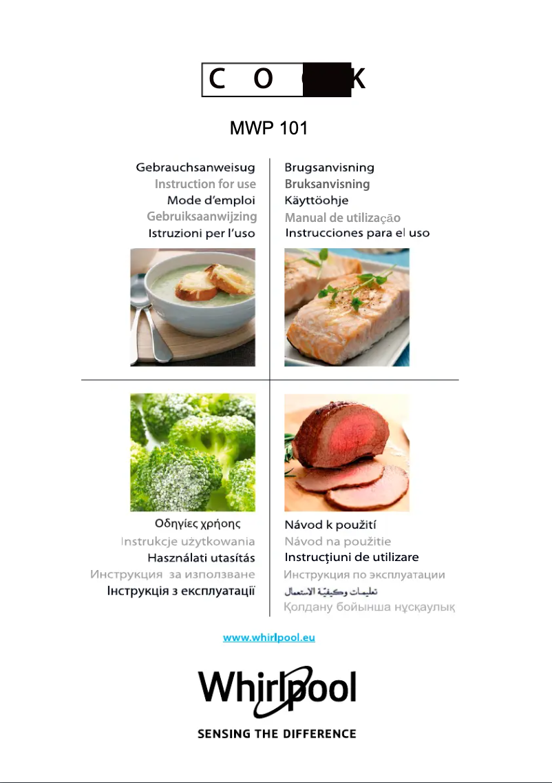 Page n°1 - Manuel utilisateur Whirlpool MWP 101 W