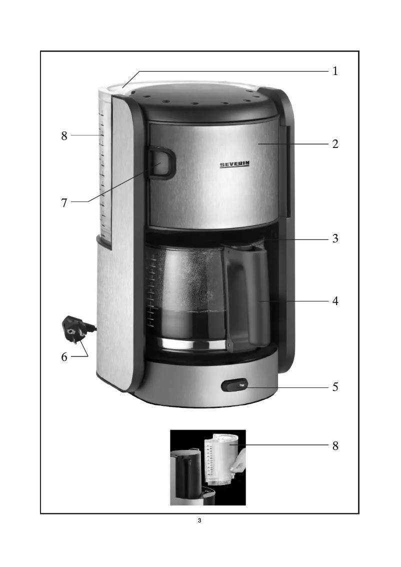 Page 1 de la notice Manuel utilisateur Severin KA 4772