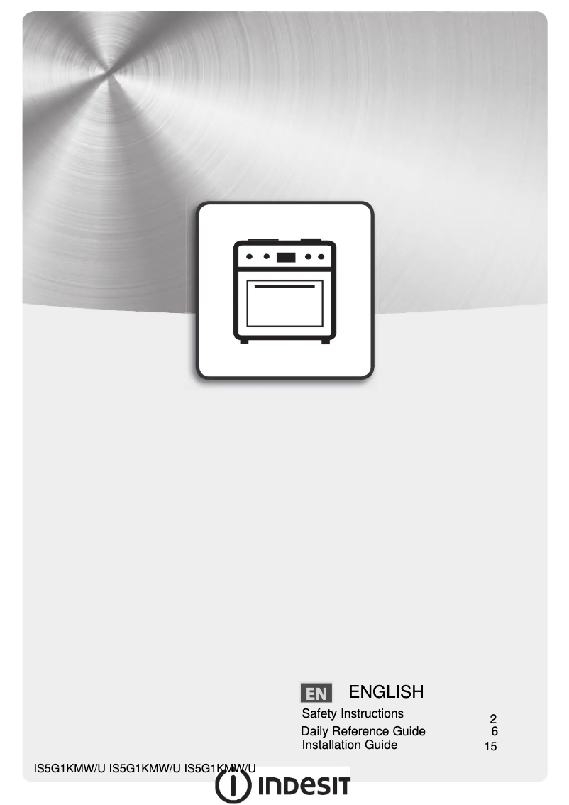 Page n°1 - Mode d'emploi Indesit IS5G1KMW/U
