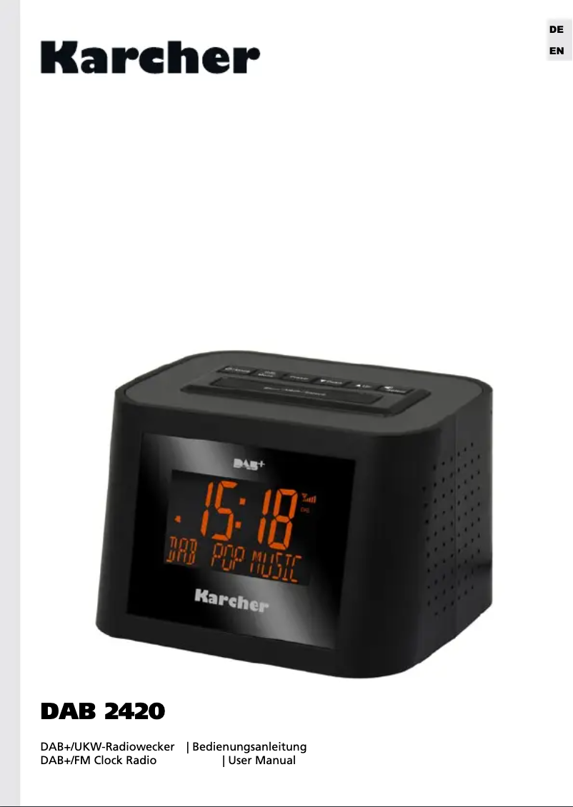 Image de la première page du manuel de l'appareil DAB 2420