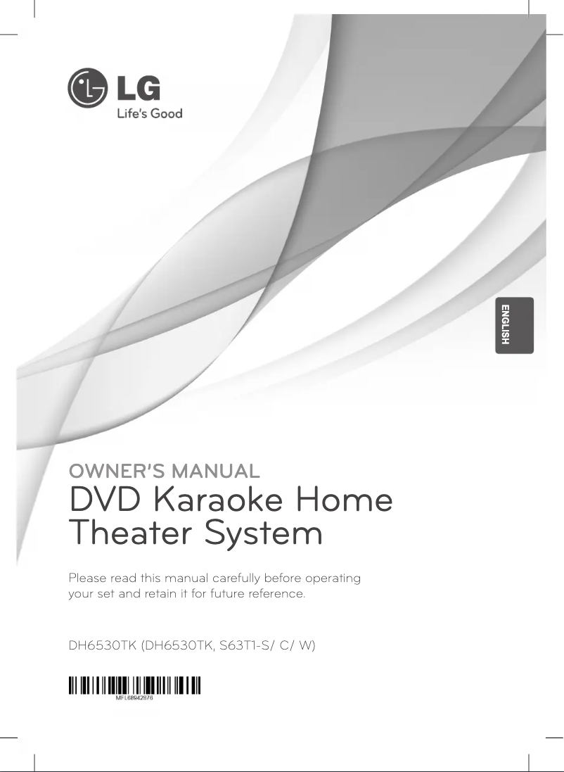 Página 1 del manual Manual de usuario LG DH6530TK