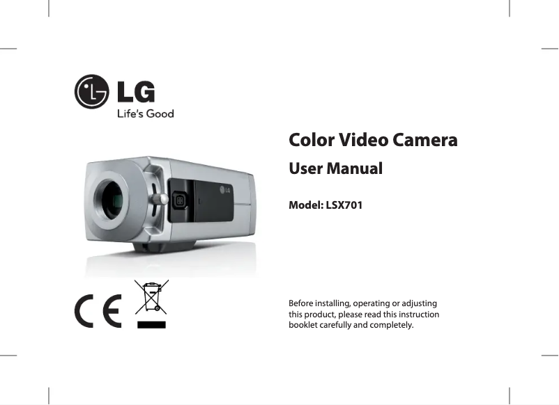 Image de la première page du manuel de l'appareil LSX701P