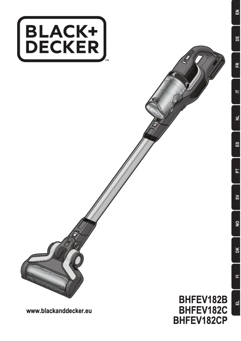 Page 1 de la notice Manuel utilisateur Black & Decker BHFEV182CP-QW