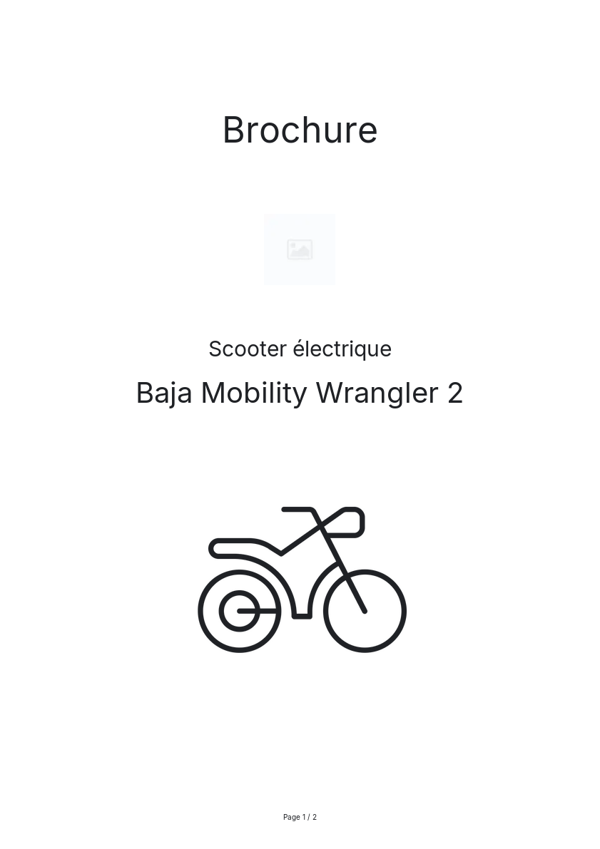 Image de la première page du manuel de l'appareil Wrangler 2