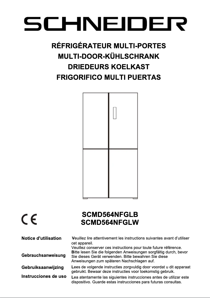 Imagen de la primera página del manual del dispositivo SCMD564NFGLW