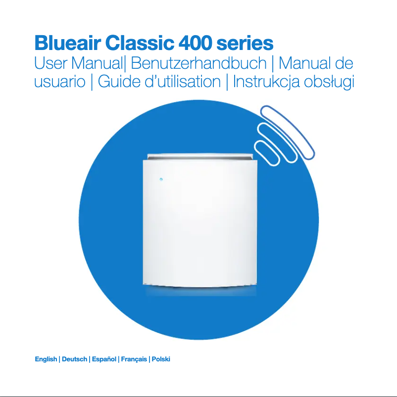 Page n°1 - Manuel utilisateur Blueair Classic 480i