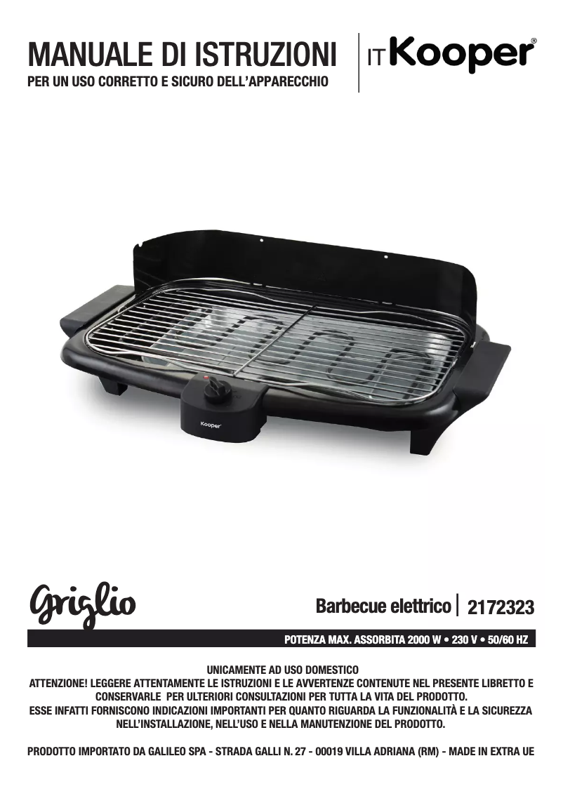 Page n°1 - Manuel utilisateur Kooper 2172323