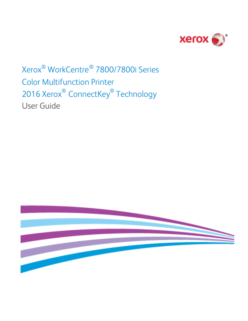 Page n°1 - Manuel utilisateur Xerox WorkCentre 7855