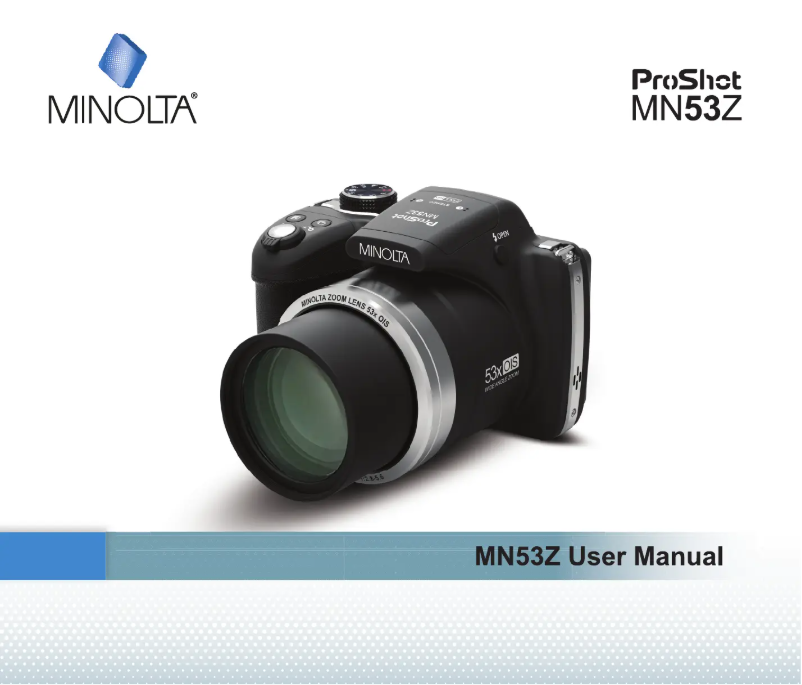 Page 1 de la notice Manuel utilisateur Minolta MN53Z