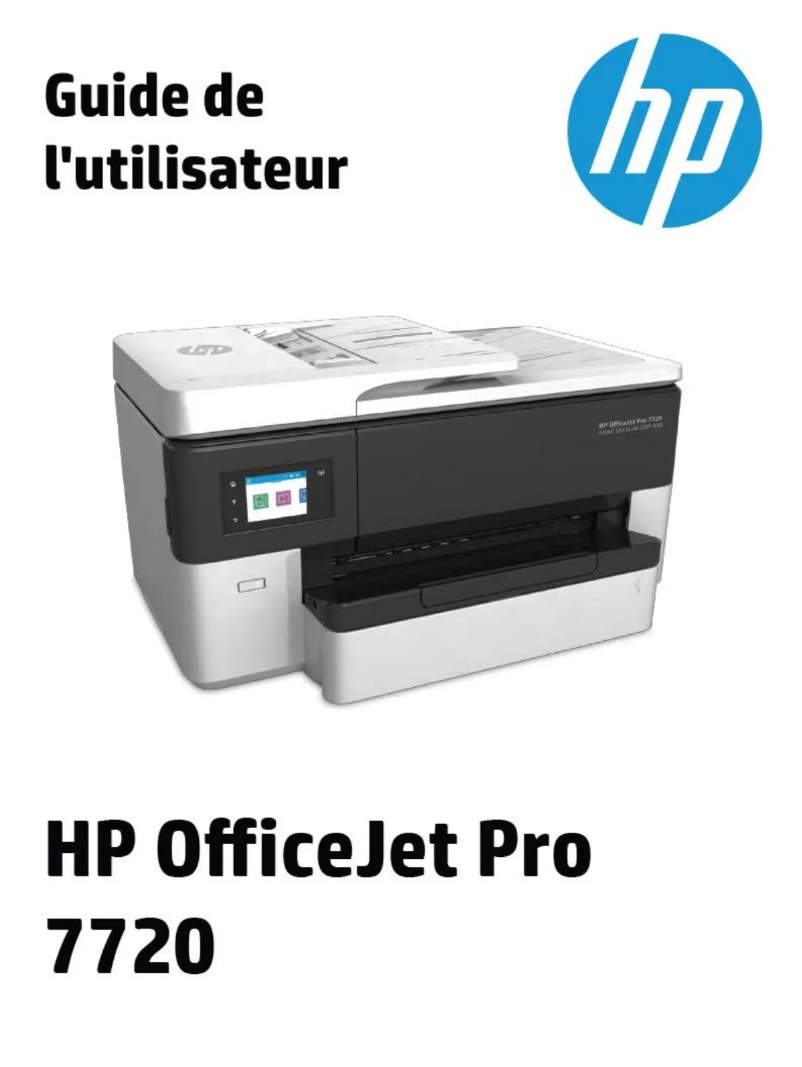 Image de la première page du manuel de l'appareil OfficeJet Pro 7720