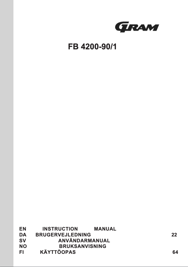 Image de la première page du manuel de l'appareil FB 4200-90/1