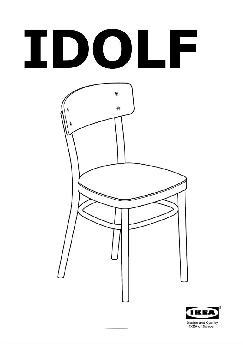 Página 1 del manual Instrucciones / montaje Ikea IDOLF