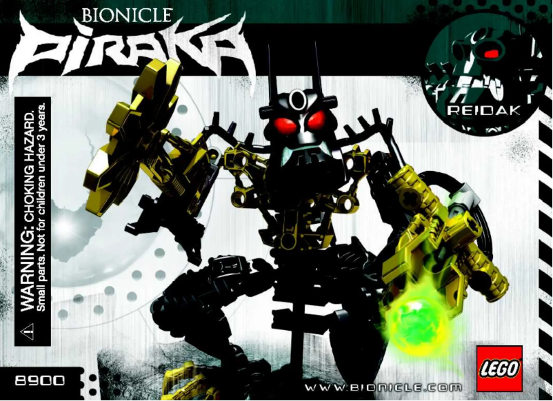Page 1 de la notice Manuel utilisateur Lego Bionicle 8900
