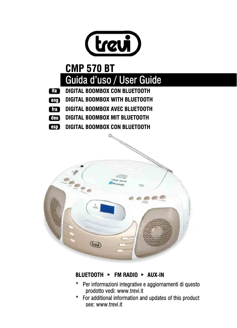 Image de la première page du manuel de l'appareil CMP 570 BT