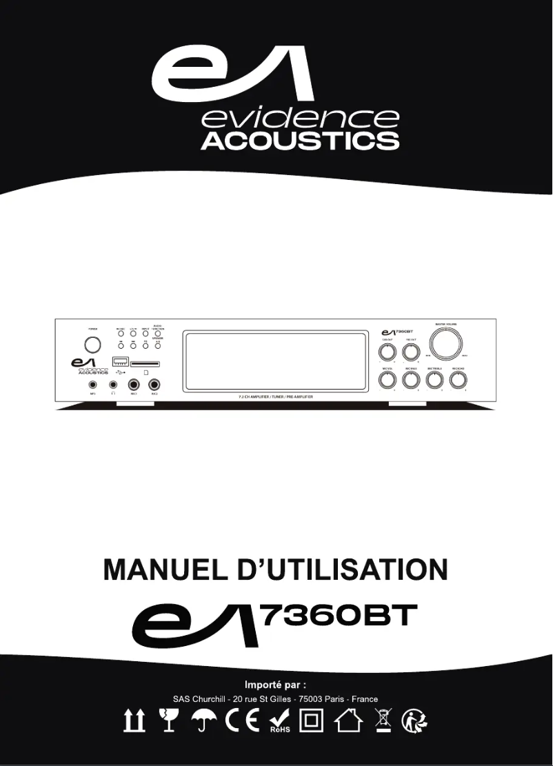Page 1 de la notice Manuel utilisateur EA 7360BT