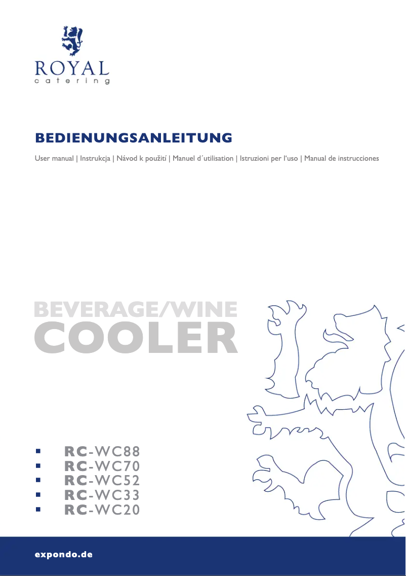 Image de la première page du manuel de l'appareil RC-WC70