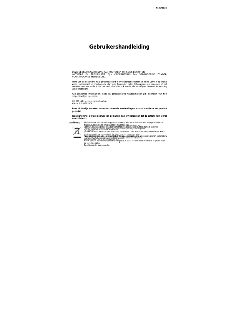 Image de la première page du manuel de l'appareil MP1100