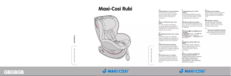 Image de la première page du manuel de l'appareil Rubi XP