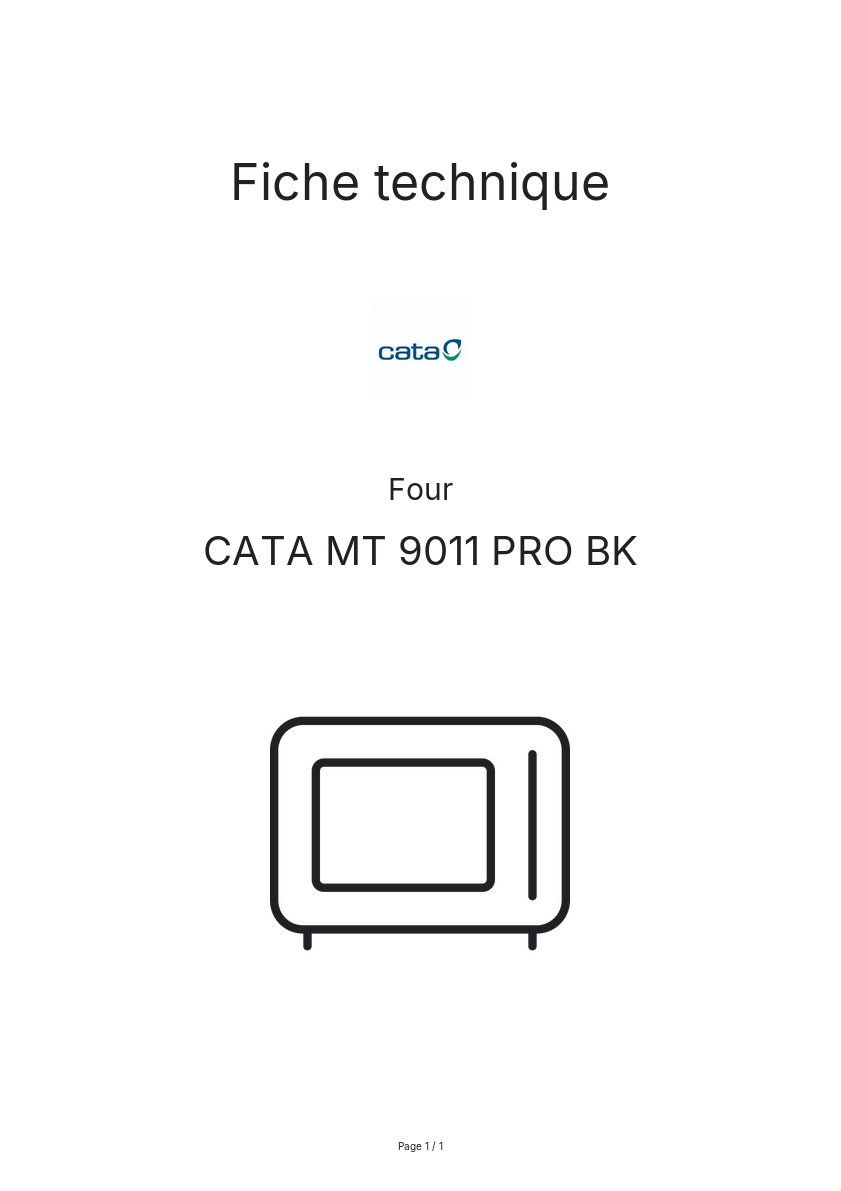 Image de la première page du manuel de l'appareil MT 9011 PRO BK
