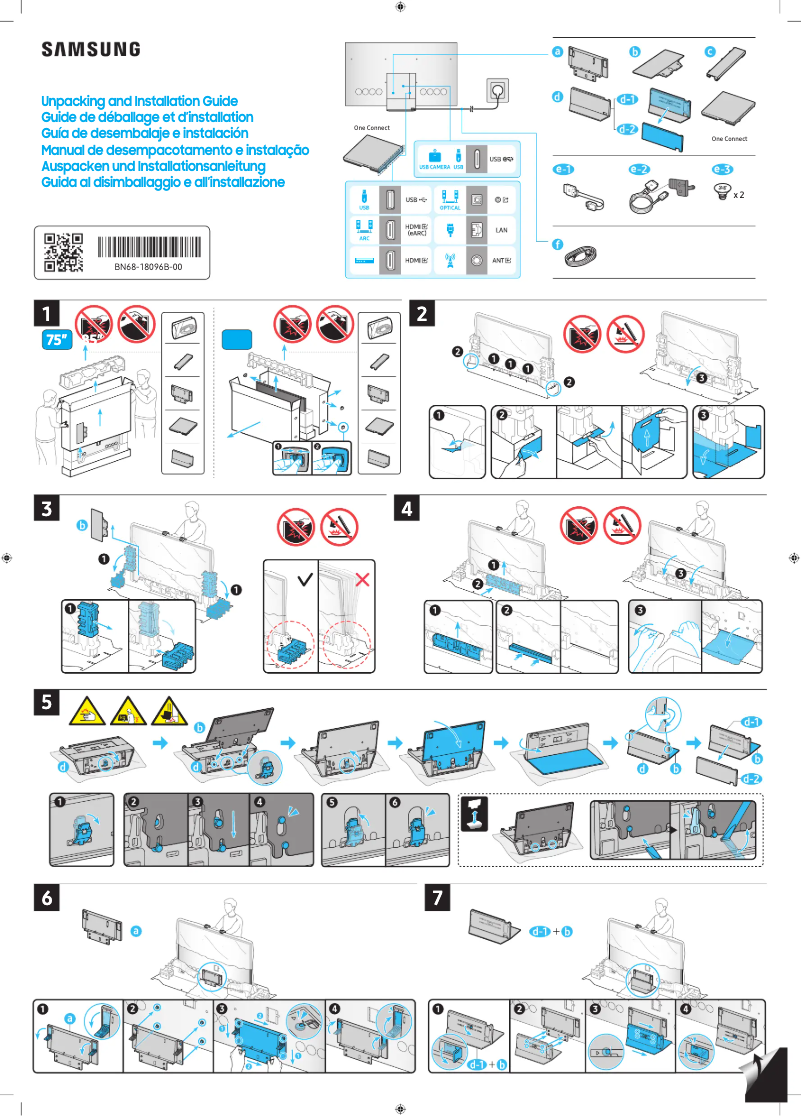 Image de la première page du manuel de l'appareil QN75QN900DF