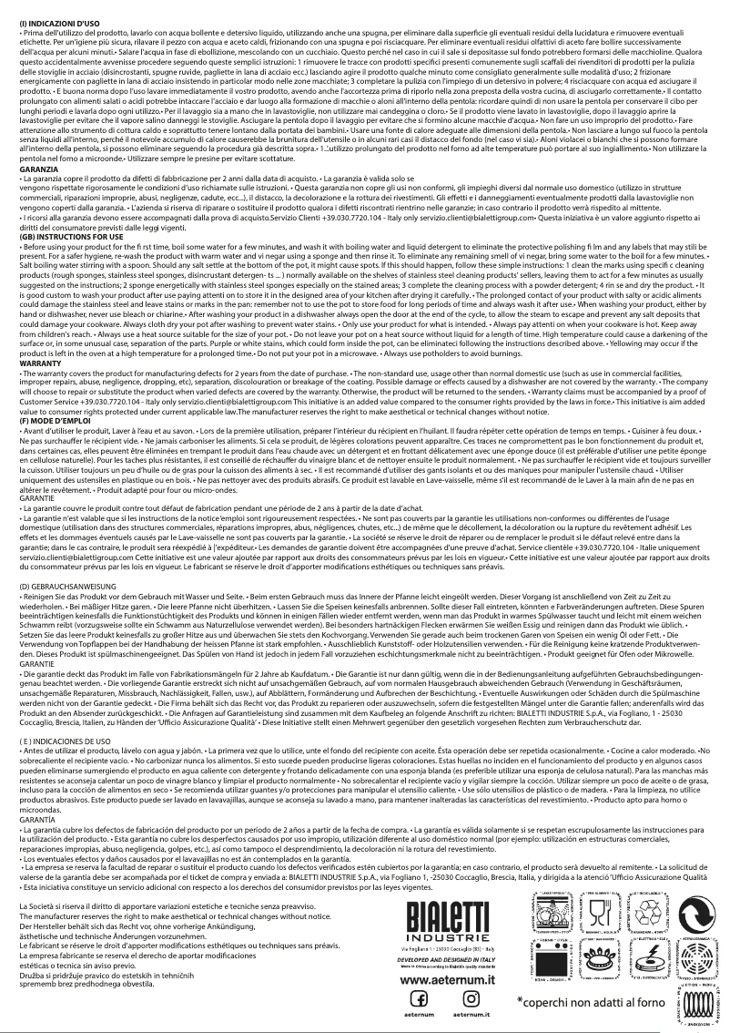 Page n°1 - Manuel utilisateur Aeternum Divina