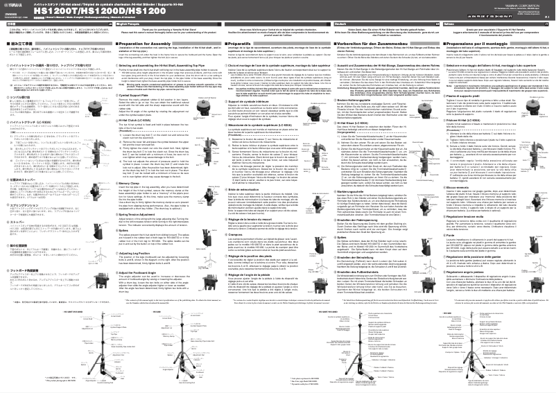 Image de la première page du manuel de l'appareil HS1200T
