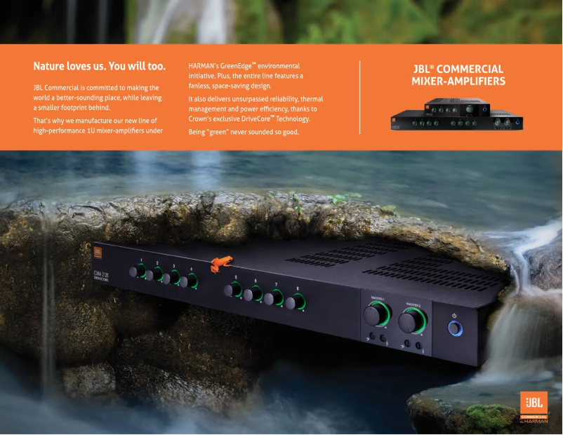 Page 1 de la notice Fiche technique JBL CSMA 280