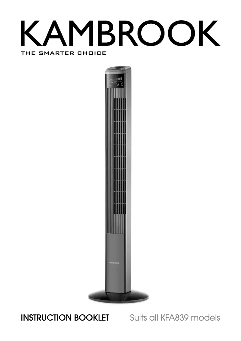 Page 1 de la notice Manuel utilisateur Kambrook KFA839