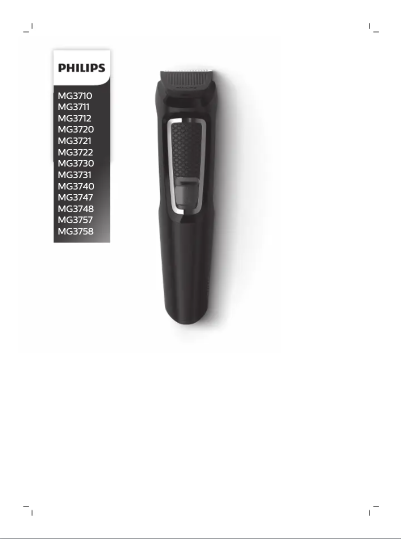 Page 1 de la notice Manuel utilisateur Philips Multigroom MG3712