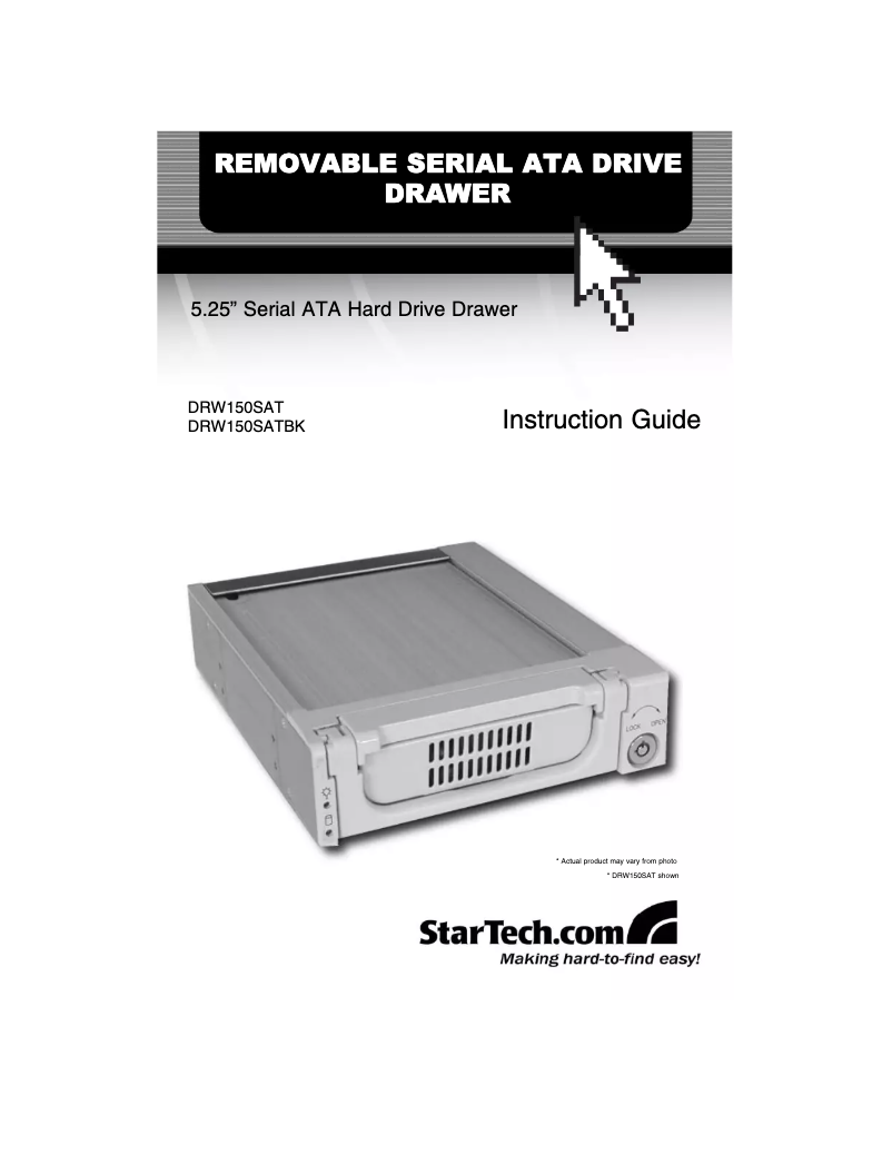 Image de la première page du manuel de l'appareil DRW150SAT