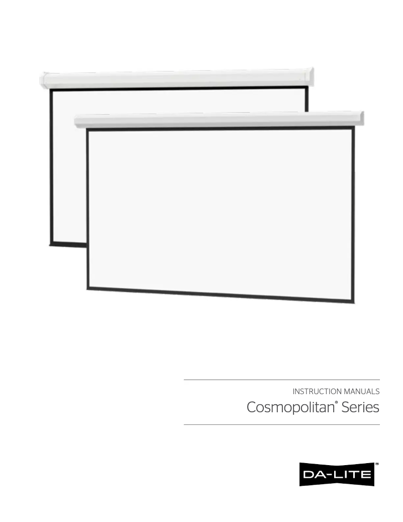 Image de la première page du manuel de l'appareil Cosmopolitan Electrol