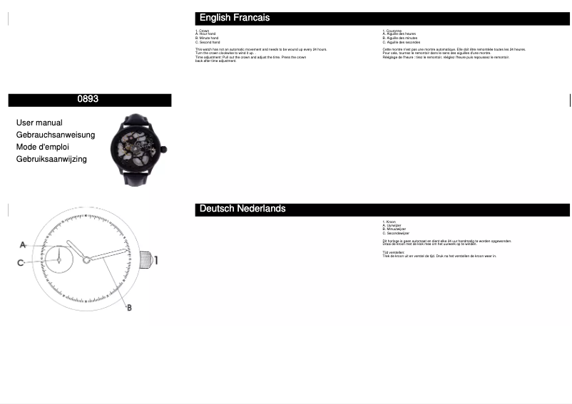 Image de la première page du manuel de l'appareil 0893