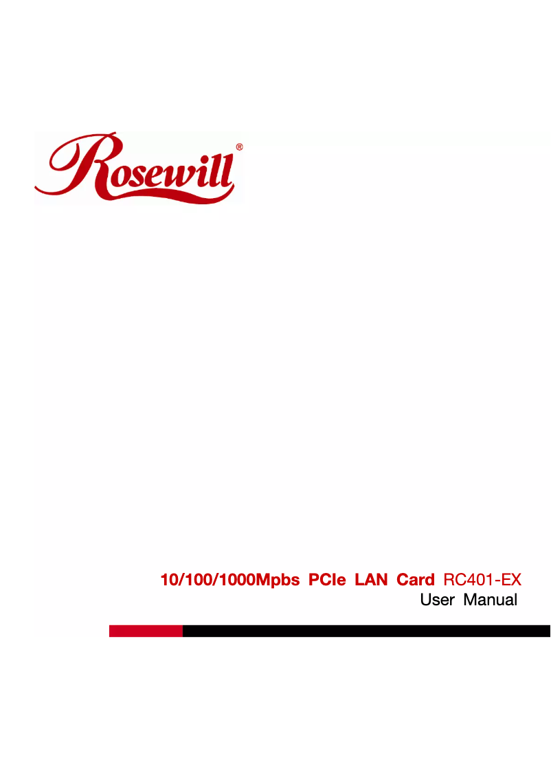 Image de la première page du manuel de l'appareil RC-401-EX