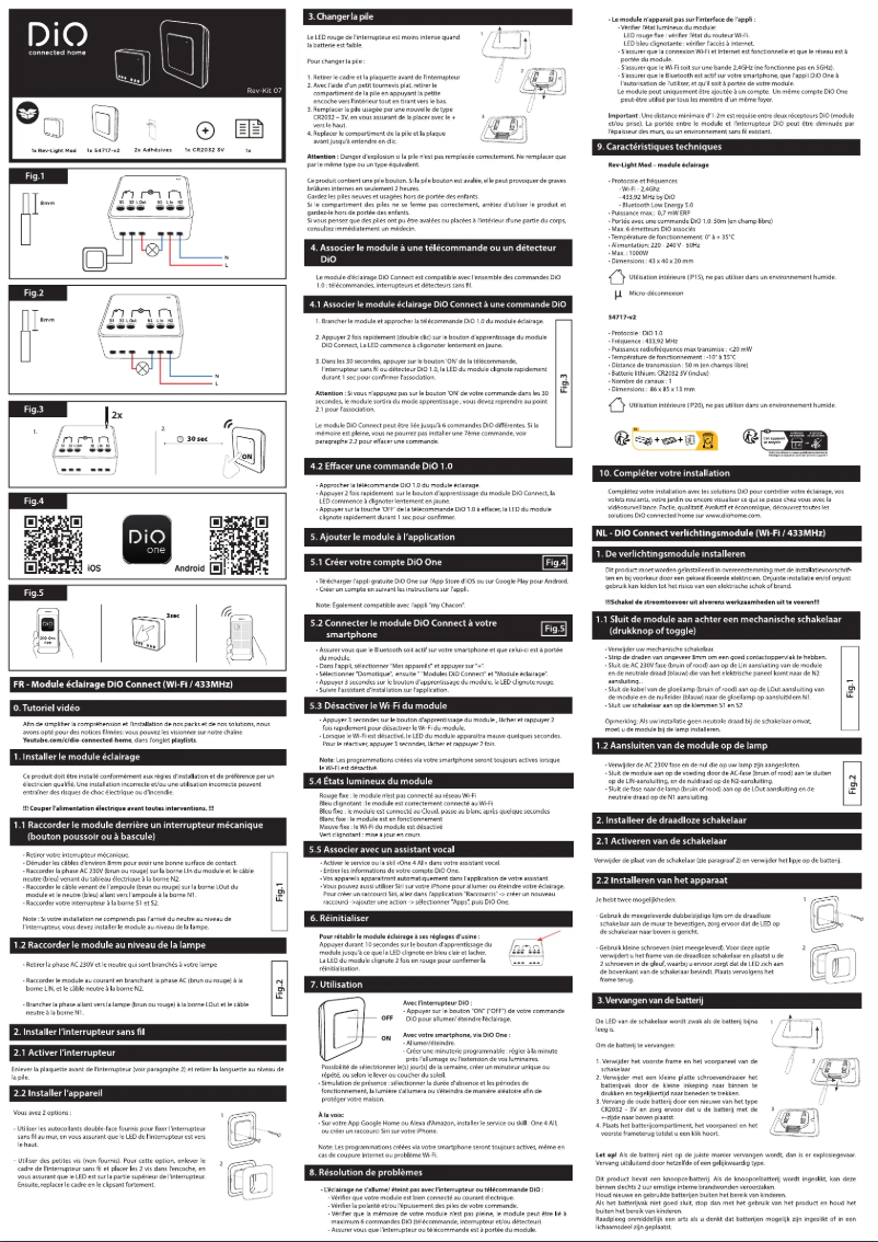 Image de la première page du manuel de l'appareil REV-KIT-07