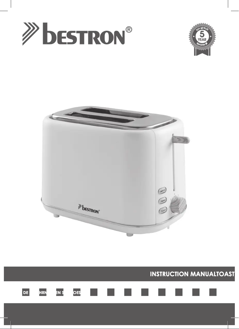 Page 1 de la notice Manuel utilisateur Bestron ATO850BW