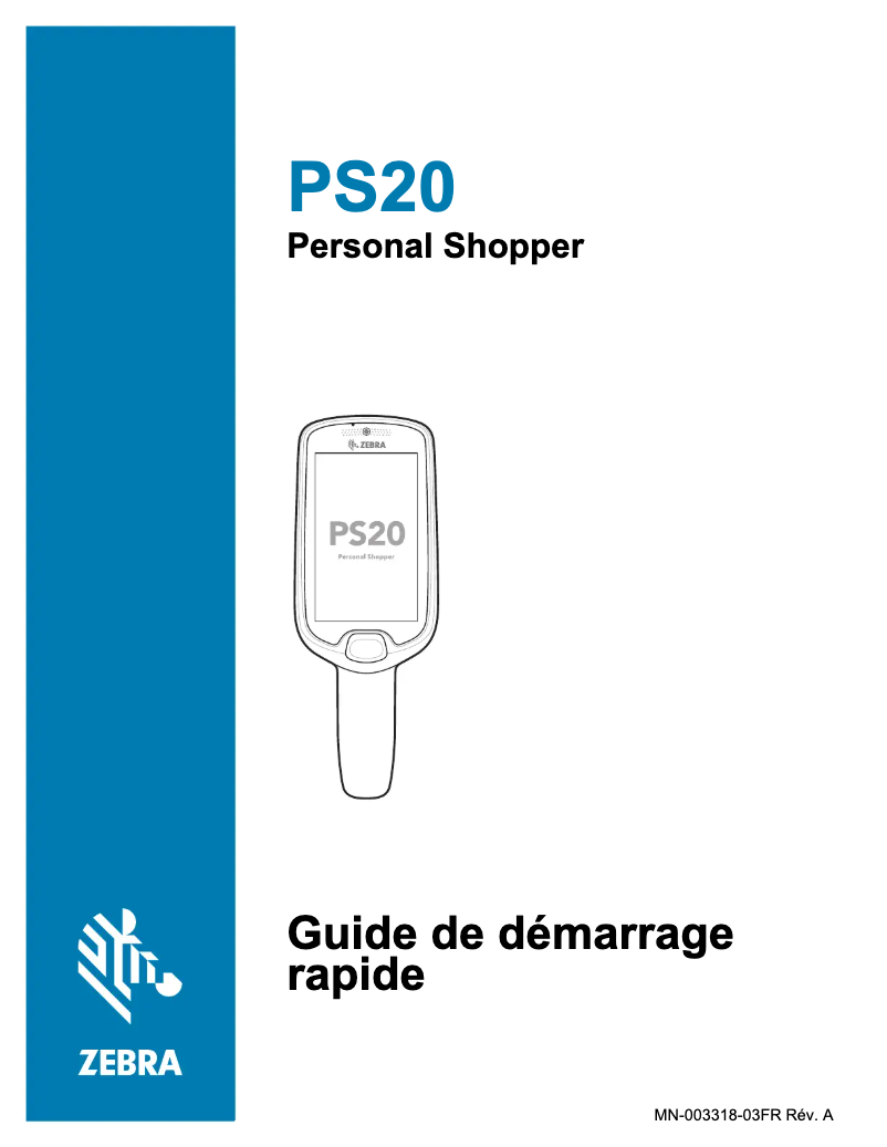 Image de la première page du manuel de l'appareil PS20