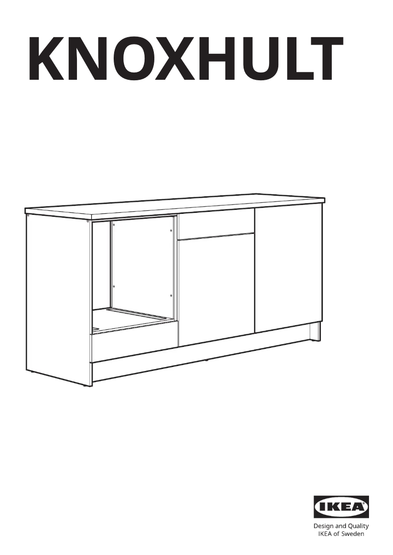 Page 1 de la notice Manuel utilisateur Ikea KNOXHULT 603.268.02