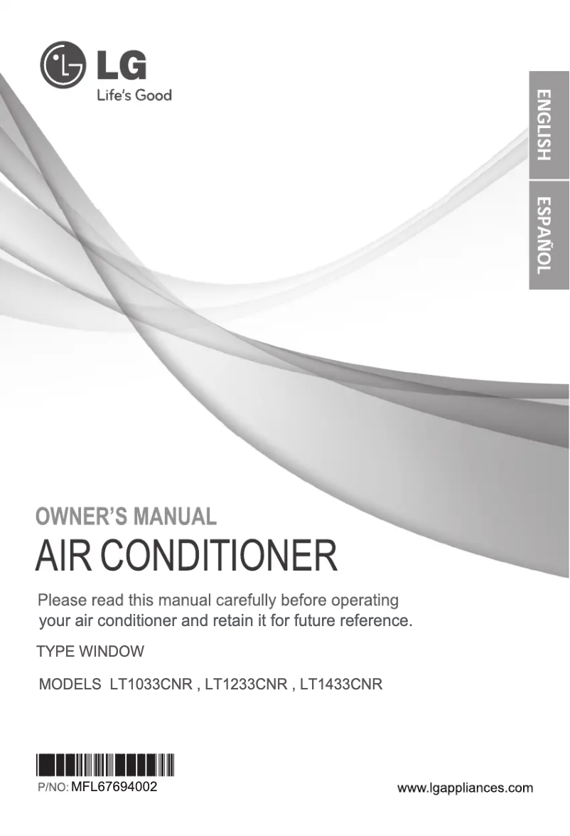 Page 1 de la notice Manuel utilisateur LG LT1433CNR