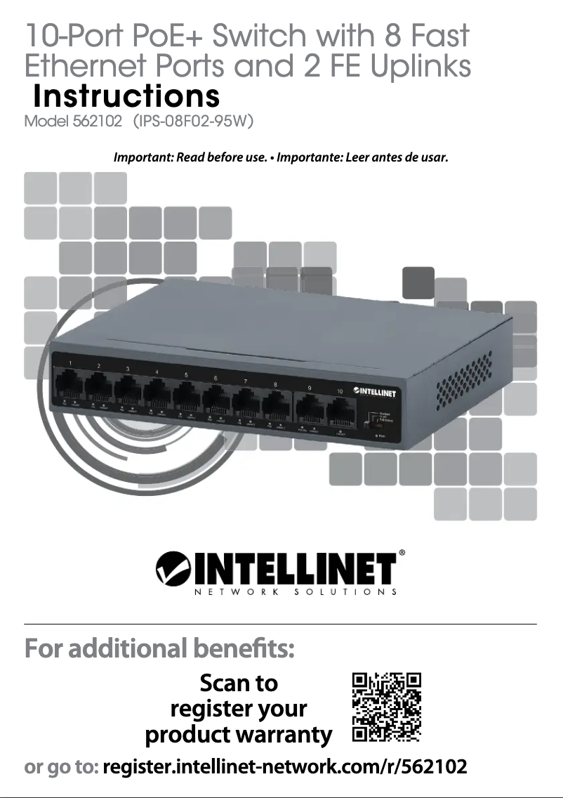 Page n°1 - Manuel utilisateur Intellinet 562102