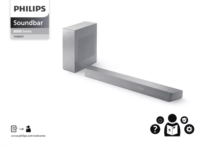 Page 1 de la notice Guide de démarrage rapide Philips TAB8507