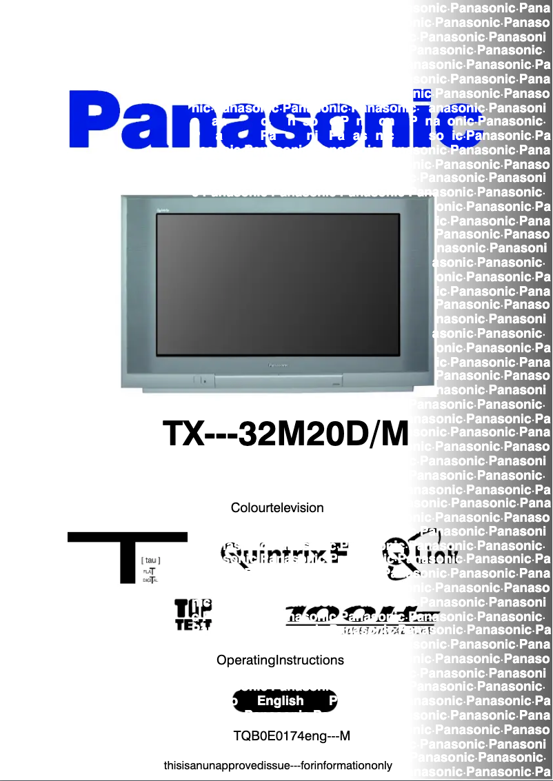 Imagen de la primera página del manual del dispositivo TX-32M20DM